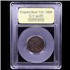 Image 4 : ***Auction Highlight*** 1806 C-1 Draped Bust Half Cent 1/2c Graded Choice AU By USCG (fc)