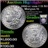 Image 1 : ***Auction Highlight*** 1890-cc vam 7 I3 R3 Morgan Dollar $1 Graded Select Unc By USCG (fc)