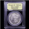 Image 4 : ***Auction Highlight*** 1890-cc vam 7 I3 R3 Morgan Dollar $1 Graded Select Unc By USCG (fc)