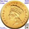 Image 6 : ***Auction Highlight*** 1864 Three Dollar Gold 3 Graded Select Unc By USCG (fc)