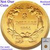Image 7 : ***Auction Highlight*** 1864 Three Dollar Gold 3 Graded Select Unc By USCG (fc)