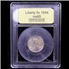 Image 4 : ***Auction Highlight*** 1894 Liberty Nickel 5c Graded GEM Unc By USCG (fc)