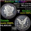 Image 1 : ***Auction Highlight*** 1890-cc vam 3 I4 R4 Morgan Dollar $1 Graded Choice Unc DMPL By USCG (fc)