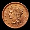 Image 2 : ***Auction Highlight*** 1856 N21 R2 Braided Hair Large Cent 1c Graded Choice Unc BN By USCG (fc)