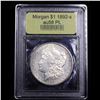 Image 4 : ***Auction Highlight*** 1892-s Morgan Dollar $1 Graded Choice AU/BU Slider PL By USCG (fc)
