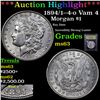 Image 1 : ***Auction Highlight*** 1894/1--4-o Vam 4 Morgan Dollar $1 Graded Select Unc By USCG (fc)