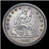Image 2 : ***Auction Highlight*** 1861-p Seated Liberty Quarter 25c Graded Choice+ Unc By USCG (fc)