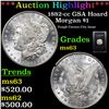 Image 1 : ***Auction Highlight*** 1882-cc GSA Hoard Morgan Dollar $1 Grades Select Unc (fc)