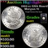 Image 1 : ***Auction Highlight*** 1882-cc GSA Hoard Morgan Dollar $1 Grades Select Unc (fc)