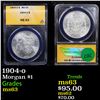 Image 1 : ANACS 1904-o Morgan Dollar $1 Graded ms63 By ANACS