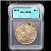 Image 2 : 1923-p Peace Dollar $1 Graded ms62 By ICG