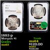 Image 1 : NGC 1882-p Morgan Dollar $1 Graded ms63 By NGC