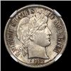 Image 2 : NGC 1912-p Barber Dime 10c Graded ms62 By NGC