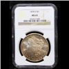 Image 2 : NGC 1878-s Morgan Dollar $1 Graded ms63 By NGC