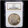 Image 2 : 1887-p Morgan Dollar $1 Graded ms63 By NGC