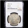 Image 2 : NGC 1886-p Morgan Dollar $1 Graded ms63 By NGC