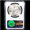 Image 3 : NGC 1923-s Peace Dollar $1 Graded ms62 By NGC