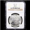 Image 2 : NGC 1883-p Morgan Dollar $1 Graded ms62 By NGC