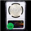 Image 3 : NGC 1902-o Morgan Dollar $1 Graded ms62 By NGC