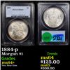 Image 1 : PCGS 1884-p Morgan Dollar $1 Graded ms64+ By PCGS