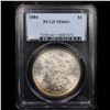 Image 2 : PCGS 1884-p Morgan Dollar $1 Graded ms64+ By PCGS