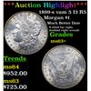 Image 1 : ***Auction Highlight***1899-s vam 5 I3 R5 Morgan Dollar $1 Graded ms63+