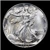 Image 2 : 1946-d Walking Liberty Half Dollar 50c Grades Choice Unc