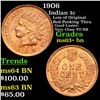 Image 1 : 1906 Indian Cent 1c Grades Select+ Unc BN