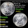 Image 1 : 1927-p Vam 2 I3 R5 Top 50 Peace Dollar $1 Grades Select Unc