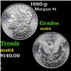 Image 1 : 1880-p Morgan Dollar $1 Grades Choice Unc