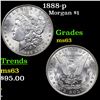 Image 1 : 1888-p Morgan Dollar $1 Grades Select Unc