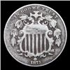 Image 2 : 1873 Shield Nickel 5c Grades vf++