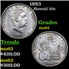 Image 1 : 1883 Hawaii 25c Grades Select Unc
