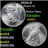 Image 1 : 1926-d Peace Dollar $1 Grades Select+ Unc