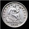 Image 2 : 1857-p Seated Liberty Half Dime 1/2 10c Grades xf+
