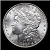 Image 2 : 1887-p Morgan Dollar $1 Grades GEM Unc