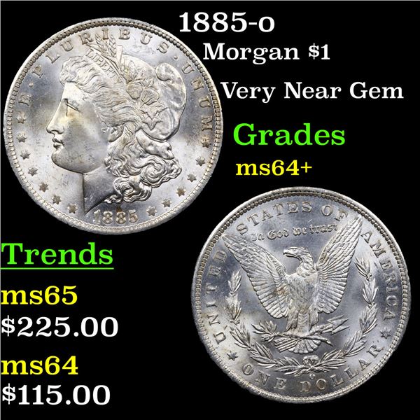 1885-o Morgan Dollar $1 Grades Choice+ Unc