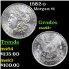 Image 1 : 1882-o Morgan Dollar $1 Grades Select+ Unc