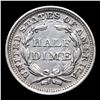 Image 3 : 1854-p Arrows Seated Liberty Half Dime 1/2 10c Grades Choice AU