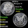 Image 1 : 1878-s Morgan Dollar $1 Grades Choice Unc