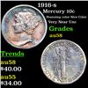 Image 1 : 1916-s Mercury Dime 10c Grades Choice AU/BU Slider