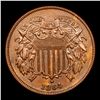 Image 2 : 1864 Two Cent Piece 2c Grades Choice AU/BU Slider