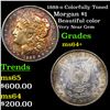 Image 1 : 1888-o Colorfully Toned Morgan Dollar $1 Grades Choice+ Unc