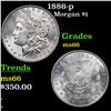 Image 1 : 1886-p Morgan Dollar $1 Grades GEM+ Unc