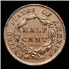 Image 3 : 1828 12 STARS C-2 Classic Head half cent 1/2c Grades xf