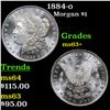 Image 1 : 1884-o Morgan Dollar $1 Grades Select+ Unc