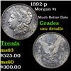 Image 1 : 1892-p Morgan Dollar $1 Grades Unc Details
