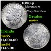 Image 1 : 1890-p Morgan Dollar $1 Grades Choice+ Unc