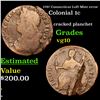 Image 1 : 1787 Connecticut Left Mint error Colonial Cent 1c Grades vg+