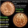 Image 1 : 1863 Indian F-79-351a Civil War Token 1c Grades Choice+ Unc BN